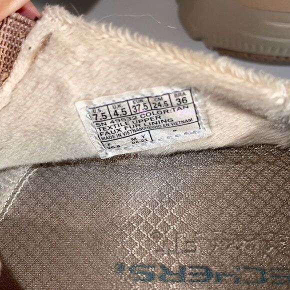 Skechers Womens Easy Going Memory Foam Slip On Open Back Mule Shoes Tan Size 7.5 - Picture 8 of 8